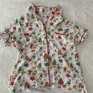 Roller Rabbit Gingerbread Party Pajamas Top and Bottoms (limited edition)